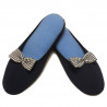 Women's slippers with a bow