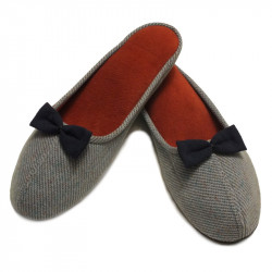 Women's slippers with a bow "Soft"