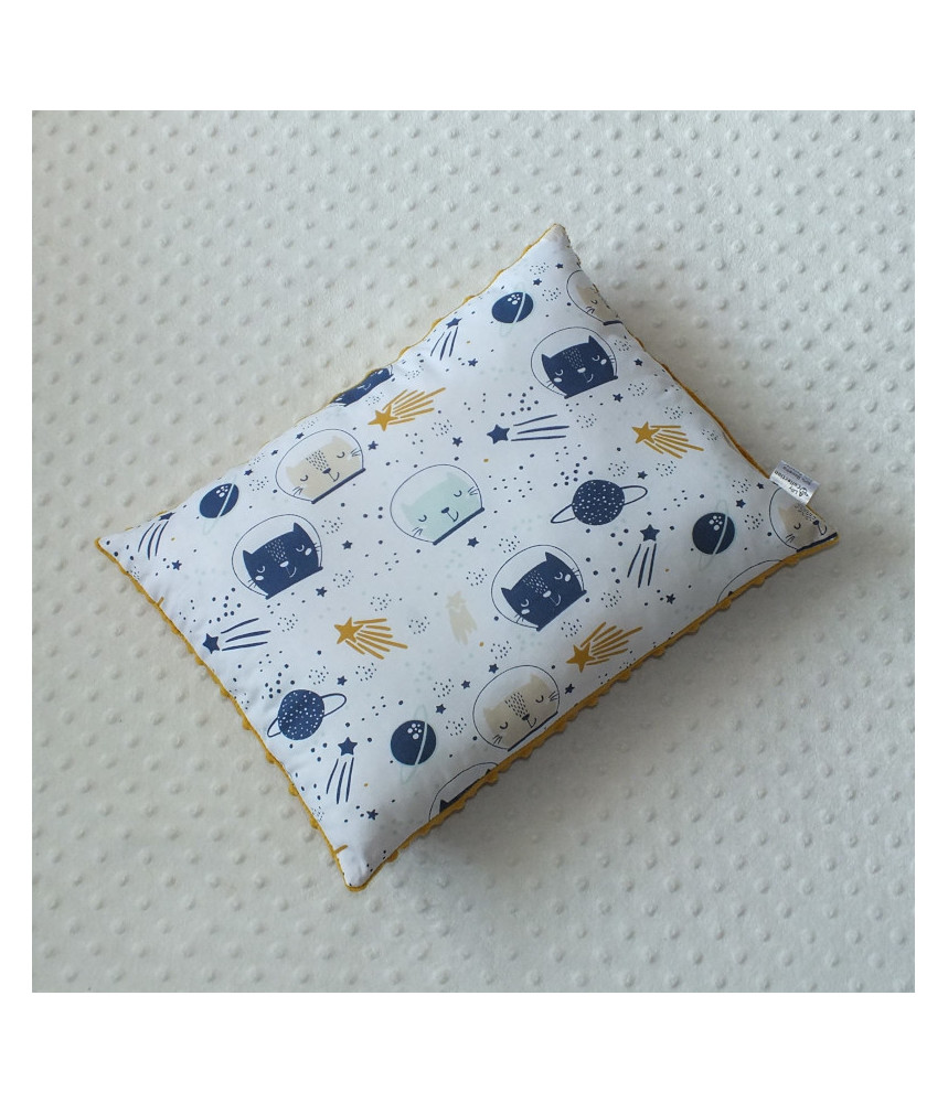 Minky / cotton cushion - Cats in Space