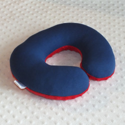 Croissant children's travel pillow -  Navy blue